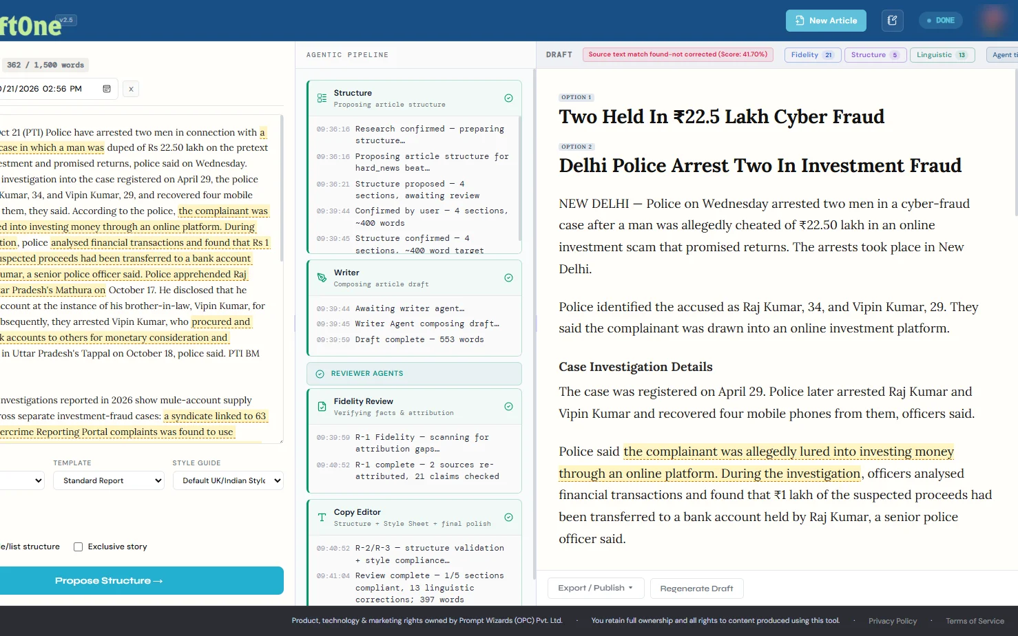 DraftOne draft